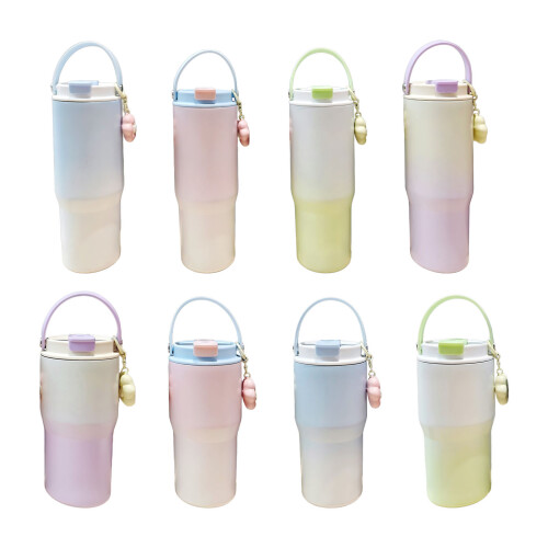 Flacons sous vide de couleur dégradée, tasse isolée-Vert 600ml 1