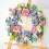Realistic Rose Hydrangea Wreath With Leaves for Door Hallway 4