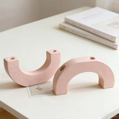 2 Hole Bridge Candle Holder Silicone Molds For Making Candle-2 2