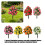 Artificial Begonia Flower With Stake Realistic Plastic-pink 7