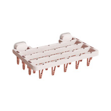 Multiple Clip Plastic Drying Stand For Sock And Underwear-Pink