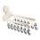 Sturdy Carbon Steel Drying Rack For Sock Features-White 1