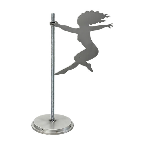 Rotierende weibliche Figur Statue künstlerische Eisen Dekore-1 1