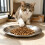 12PCS Elegante Edelstahl Flache Katzen Lebensmittel Platte 4
