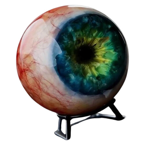 Realistic Monsters Eye Decors Gothic Eyeballs Figurines-blue