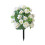 Artificial Begonia Flower Stake Simulation Plant For-White 1
