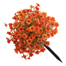 Kunstbloemplant met grondpaal voor tuinterras veranda-Oranje