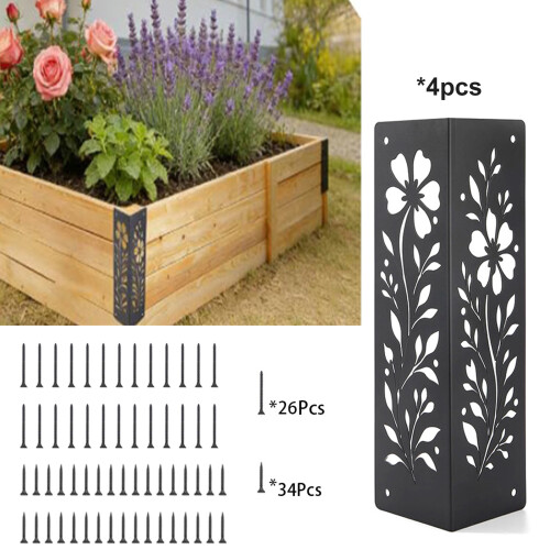 Supports d'angle de lit de jardin surélevés robustes,-8 pièces 2