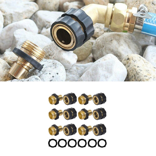 Garden Hose Quick Connects Fitting 3/4 Inch Brass Hose Quick 1