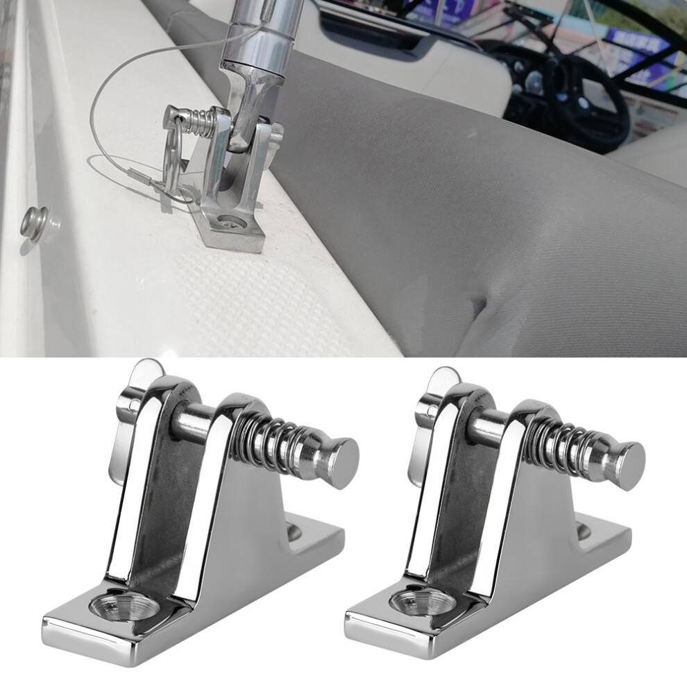 Boat Deck Hatch Hinge Stainless Steel 90 Pin Quick Release Marine Part 2Pcs 8041393791696