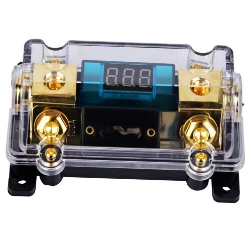 24V 100A Compact Fuse Holder Display Transparent