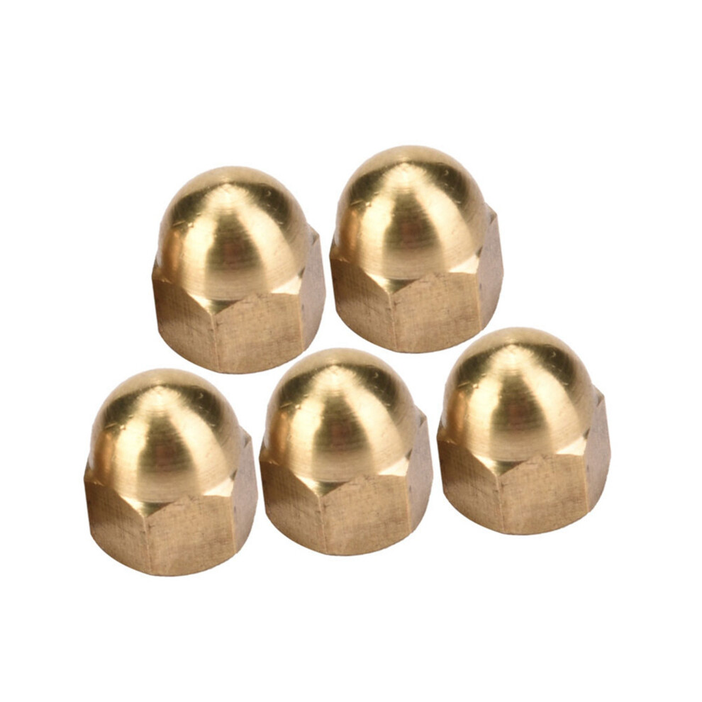 Automotive Brass M6 Acorn Nut 20Pcs Dome Head Hex Fastener Kit For Vehicles 4961393791929