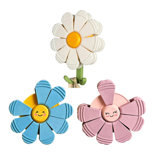 Decorative Flower Shaped Magnetic Clip For Organizing-Blue 2