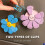 Decorative Flower Shaped Magnetic Clip For Organizing-Blue 4