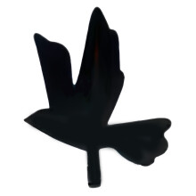 Stylish Black Metal Wall Hook With Unique Bird Shape For Home-B