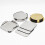 6Pcs Metal Cup Pad Beverage Drink Coasters with Storage-4 6