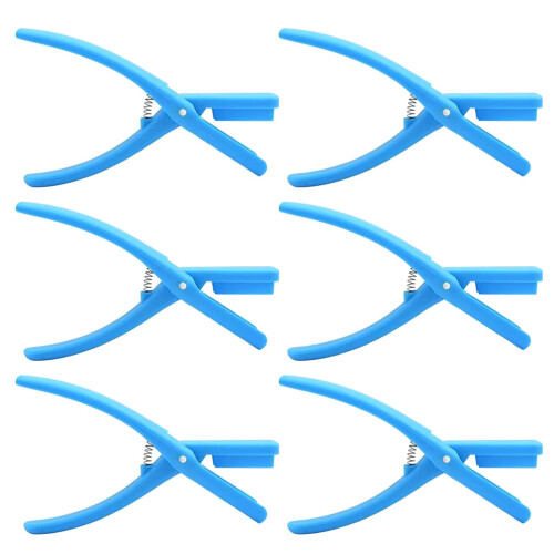 6Pcs Plastic Crawfish Peeler Tool Set For Home Cooking And-Blue