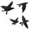 Space Saving Black Bird Wall Mount Hanging Hook Great For-C 2