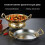 Multipurpose Stainless Steel Paella Pan Suitable-silver 26cm 3