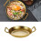 Multipurpose Stainless Steel Paella Pan Suitable-silver 26cm 5