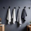 Space Saving Black Bird Wall Mount Hanging Hook Great For-C 6