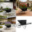 Decorative Wheeled Planter Flower Container Retro Iron Flowerpot 2