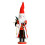 Weihnachtsmann-Skulptur-Statue mit Geschenktüten, 36 cm, 1