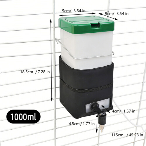 Large Capacity Heating Water Dispenser For Rabbit Cage Easy to 2