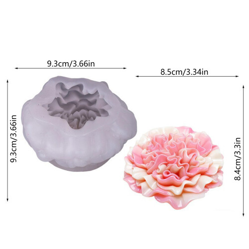Moule en Silicone en forme de fleur, outil de fabrication de 2