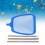 Professional Pool Skimmer Net With 3 Section Telescoping-Blue 2