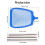 Professional Pool Skimmer Net With 3 Section Telescoping-Blue 3