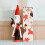 Weihnachtsmann-Skulptur-Statue mit Geschenktüten, 36 cm, 2