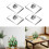 4Pcs Clear Acrylic Card Holders Stands With Adjustable Angles 2