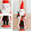 Weihnachtsmann-Skulptur-Statue mit Geschenktüten, 36 cm, 5