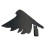 Space Saving Black Bird Wall Mount Hanging Hook Great For-C 1