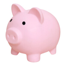 Kids Colorful Plastic Pig Money Box Piggy Banks Develop-Pink 2