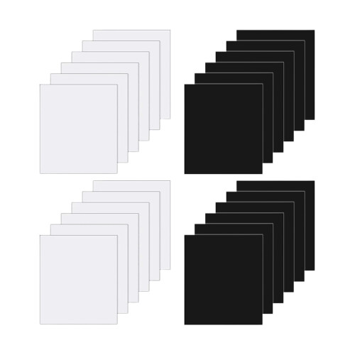 Patchs adhésifs pour piscine, ensemble de réparation,-Noir 7x7cm 1