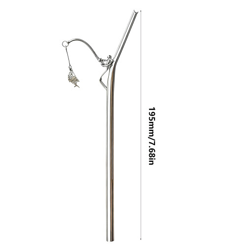 Fishing Theme Drinking Straw Metal Straw For Beverages-single 1