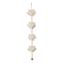 Wall Decors Woven Tassels Pennant Cotton Rope Hanging-Beige