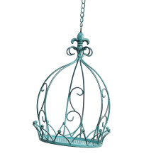 Hanging Basket Flower Pot Courtyard Garden Balcony-Blue