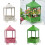 Pot de fleur de jardinière Mobile de charme rétro avec-Vert 3