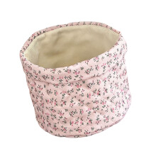 Stilvolle runde Make-up-Organizer mit hübschen Blumenmustern-B