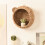 Wall Mounted Floating Shelf for Plant Figurines Display, Rattan 2