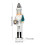 Traditional Wood Nutcrackers Statue Silver Finish Great For 3
