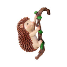 Artistic Resin Hedgehogs Figurine Durability Garden Decoration