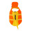 Adjustable Dog LifeJacket With Removable Front-M or yellow 1