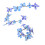 Set of 2 Bright Gradient Butterfly Vine Garlands-blue grape 1