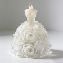 Princess Dress Silicone Candle Molds for Resin Casting Candle-A