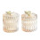 Stylish Butterfly Themed Glass Container With Smooth Surfaces-S 2