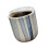 Elegant Striped Ceramic Cup With Sip Hole-blue striped cup 1